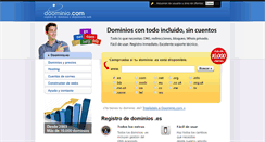 Desktop Screenshot of doominio.es