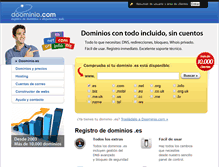 Tablet Screenshot of doominio.es