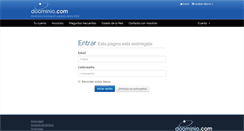 Desktop Screenshot of clientes.doominio.com